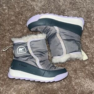 SOREL Toddler 7 Waterproof Winter Boots in Gray & Lavender